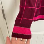 A New Day EUC | A New Day women’s maroon pink checkered plaid button cardigan sweater XL Photo 2