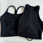 Beyond Yoga  Space Dye Across The Straps Cropped Tank Darkest Night Black Size XS Photo 0