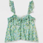 Wild Fable Women's Scoop Neck Chiffon Flutter Tank Top
- ™ Green Floral XL target Photo 11
