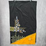 None Black Painted Tribal Long Indian Dupatta Shawl Scarves Wrap‎ Scarf 80x24 Photo 1