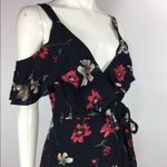 Privacy Please  Floral Cold Shoulder Wrap Dress S Photo 8