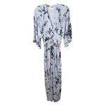 Jessica Simpson  Maternity Maxi Dress Plus Size 2X Blue Floral Belted Boho 1288 Photo 1