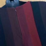 Akris Punto  Long-Sleeve Crewneck A-Line Striped Knit Wool Dress Photo 5