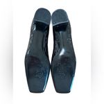 Stuart Weitzman Women’s Croc Embossed Black Leather Block Heel Pump Buckle Sz 8 Photo 3