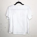 Anthropologie AKEMI & Kim White embroidered T-shirt Photo 4