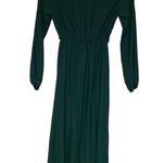 Miss Sparkling Long Sleeves Green Dress Size Small Photo 2