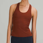 Lululemon  Cool Racerback Short Tank Top Nulu Date Brown 4 Photo 0