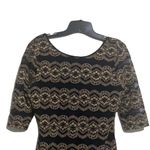 Gianni Bini Sheer Body Con Dress Low Back Photo 2