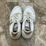 VEJA  White and Gold Sneakers Photo 5