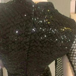 Miss ORD Plus Mermaid Black Sequin Evening Dress Size Large Photo 2