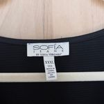 Sofia Jeans Womens Wrap Dress Size 3X Black Maxi Romantic Boho Minimalist Chic Photo 3