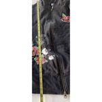Disney  Parks Mickey Mouse Hoodie Rose Tattoo Women’s Sz L Black Zip Up Jacket Photo 3