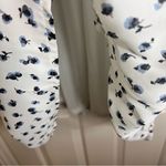 VOY Womens Lined Floral Blue White Dress Size Large Spring Summer Comfy Blue Photo 7