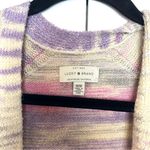 Lucky Brand  Pink Purple Cream Mid Length Cardigan Photo 4