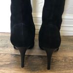 Ralph Lauren Black Suede Knee-high Boots (designer Brand) Photo 3