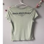Calvin Klein Jeans Sage Green Cropped Baby Tee Size XS Photo 1