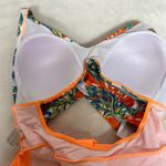 Bershka  Tropical Leaf Print Bikini Top Skirt style with criss cross straps Photo 9