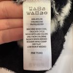 Bailey 44 Size Medium Eyelash Knit Sweater Black White Striped Mock Neck‎ Soft Photo 4