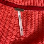 Free People  Damsel Knit Bell Sleeve Pullover Sweater Coral Size Small Photo 5