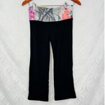 Lululemon  Tadasana Slit Crop Yoga Black‎ Legging Size 4 Photo 2