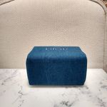 Christian Dior DIOR Denim Embroidered Cosmetic Zipper Trousse Pouch Makeup Cosmetics Bag New Photo 2