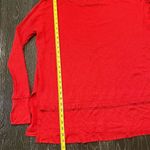 Free People Phoenix Thermal Tunic Top Red Long Sleeve Thumbholes Women's Small Photo 7