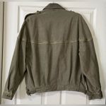 Free People Women's Slouchy Military Jacket In Green Oversized Button-up Size XS Photo 7