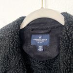 American Eagle [ Outfitters] Black Shearling Faux Suede Moto Jacket Size Medium M Photo 8