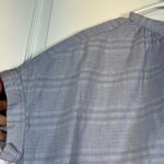 Uniqlo  Blue White Boxy Oversize Casual Short Sleeve Shirt Size XL EUC #5692 Photo 1