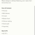 Anthropologie NWT  Maeve Percie Top Photo 1