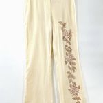 Yigal Azrouël Embellished Sequin Cut Out Flat Front Straight Leg Trousers Size 4 Photo 12