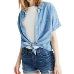 Madewell High-Rise Denim Shorts in Glenoaks Wash: Cutoff Edition Stretch Size 30 Photo 0