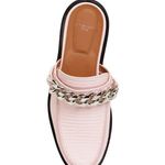 Givenchy 20mm women’s pink lizard embossed chain loafers mules size IT 37 US 7 Photo 3