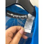 sag harbor dress women Sheer Floral Burnout Blouse Button Photo 3