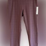 A New Day NWT Stretch High-Rise Skinny Ankle Pants‚ Purple Plaid Side Zi… Photo 1