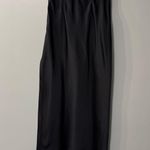 Urban Outfitters Eddy Satin Midi Skirt Black Photo 5
