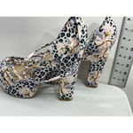 Womans Shoe Dazzle Astrid Platform Sandals 11 Multicolor Floral Open Toe Strappy Photo 3