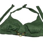 Cobey by Calzedonia Amelia Green Textured Bikini Top NEW XL Palm Green Photo 0