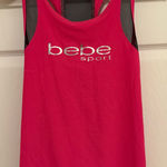 Bebe EUC  Sport Bright Pink Mesh Racerback Tank Top Photo 0