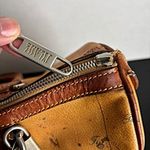 Alviero Martini Brown Handbag Map Leather Boston Speedy Bag Satchel Milan Tote Photo 10