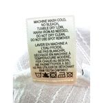 Cloth & Stone White Short Sleeve Ruffle Tie Neck Mini Dress Size M Rayon Linen Photo 6