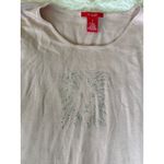 Anne Klein A Line  Top Lion Rhinestone Embellished Long Sleeve‎ Knit Photo 1