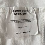 Good American  Good Legs Straight Leg Jeans White 26 Photo 7