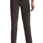 Madewell  The Perfect Vintage Mom Jeans Tapered Leg High Rise Lunar Wash Black 25 Photo 0