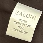 SALONI Pintuck Embroidered Boho Peasant Dress Black Size 0 Photo 8