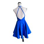 Alyce Paris Alyce 3703 Paris Blue Sleeveless Babydoll Dress Size 2 Photo 2