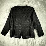 Lane Bryant Blazer Womens 20 Plus Size Black Jacquard Tuxedo Style Casual Party Photo 2