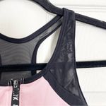 PINK Victorias Secret Bra Ultimate Racerback Sports Bra Unlined Zip Up Size S Black Photo 3