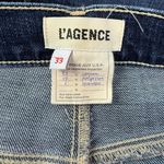 L'Agence Womens Alexia High Rise Cropped Cigarette Jeans Size 33 Dark Stretch Photo 3