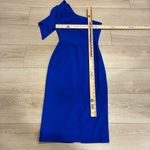 Dress the Population  Tiffany Dress Electric Blue One Shoulder Midi Size S Photo 3